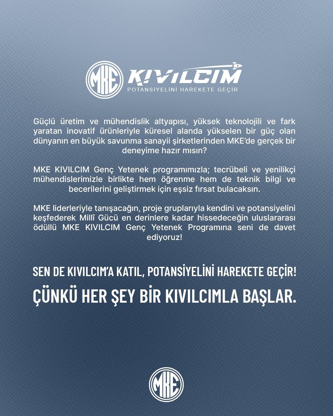 >MKE KIVILCIM Genç Yetenek Programı